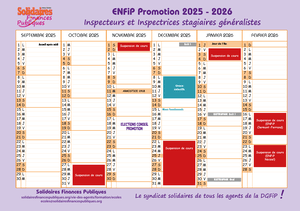 Calendrier inspecteur élève généraliste