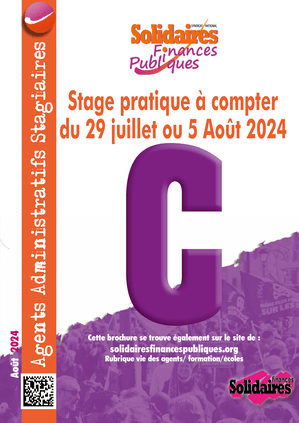 Brochure stage pratique Agents Administratifs