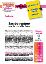 Le dossier Contrôle Fiscal - Numéro spécial CTR du 09/09/2014